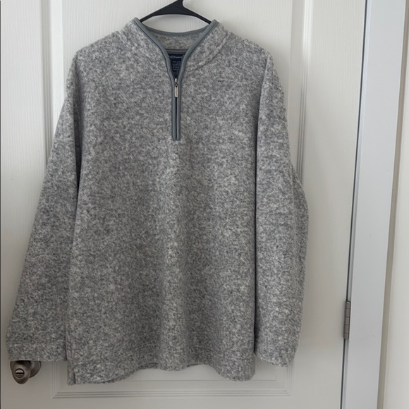 Catalina 1/4 Zip Pullover Fleece Heather Grey Size XL 16/18 100% Spun Polyester - Picture 2 of 9